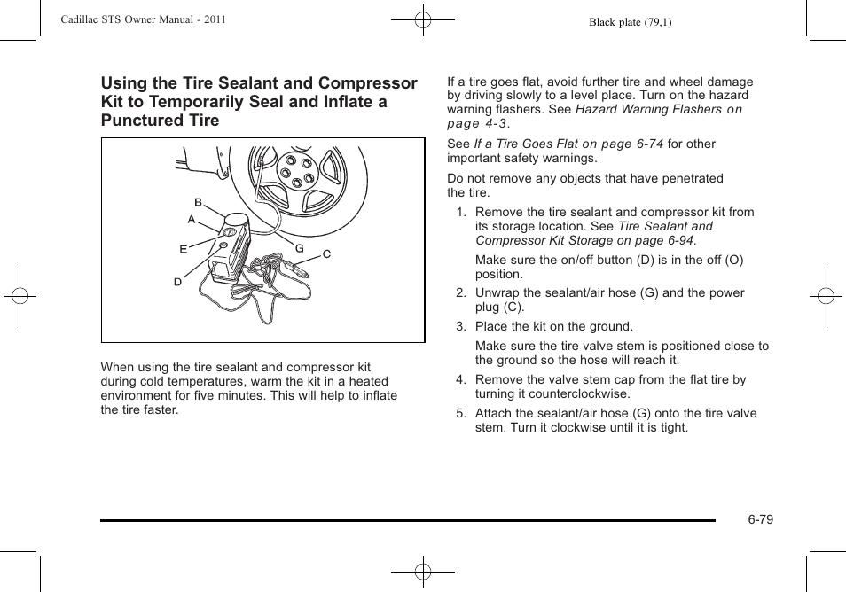 Cadillac 2011 STS User Manual | Page 429 / 528