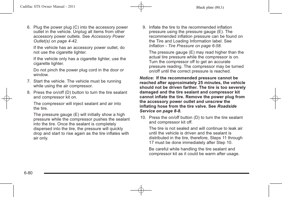 Cadillac 2011 STS User Manual | Page 430 / 528