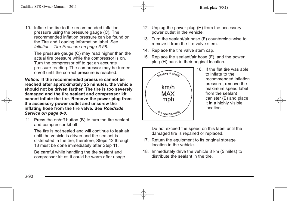 Cadillac 2011 STS User Manual | Page 440 / 528