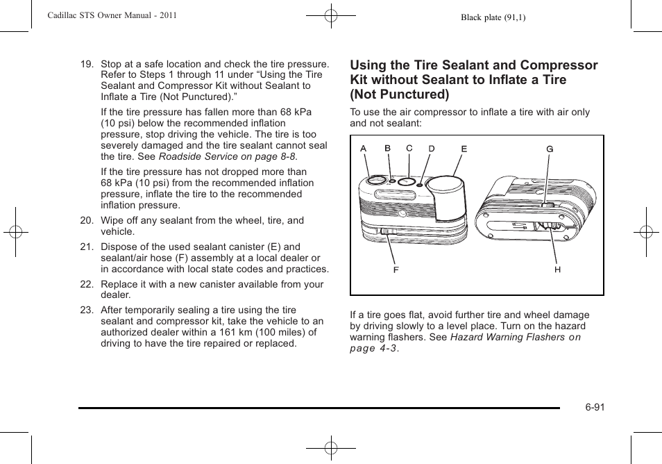 Cadillac 2011 STS User Manual | Page 441 / 528