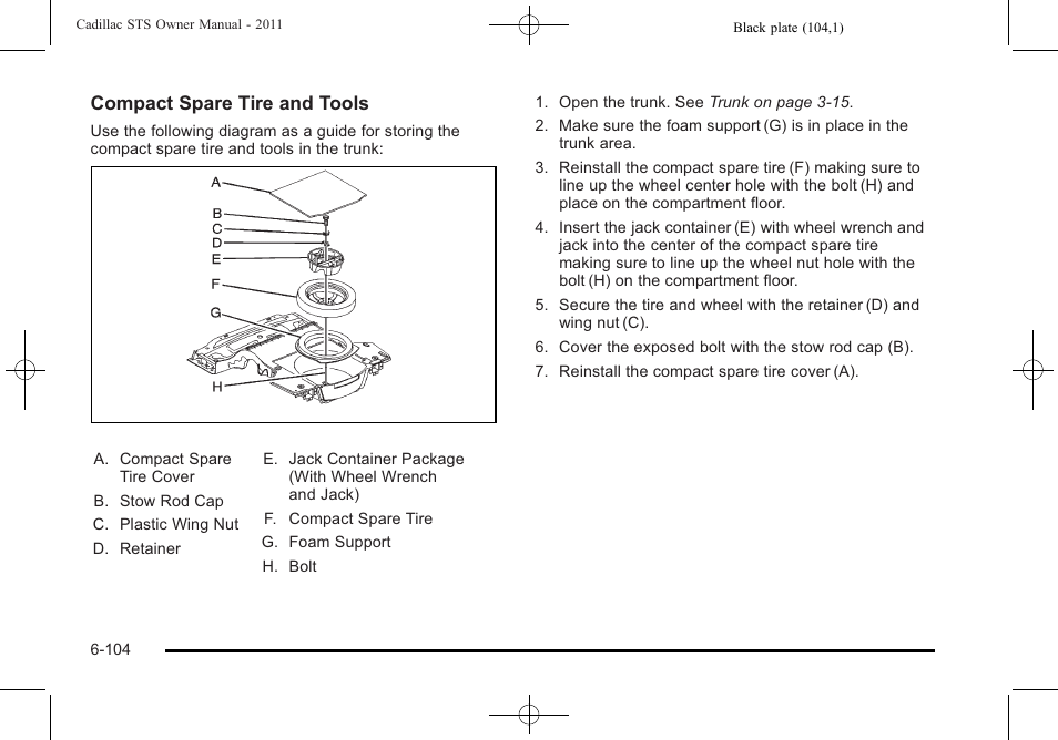 Cadillac 2011 STS User Manual | Page 454 / 528