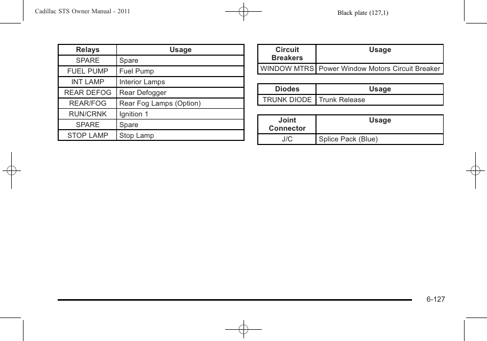 Cadillac 2011 STS User Manual | Page 477 / 528