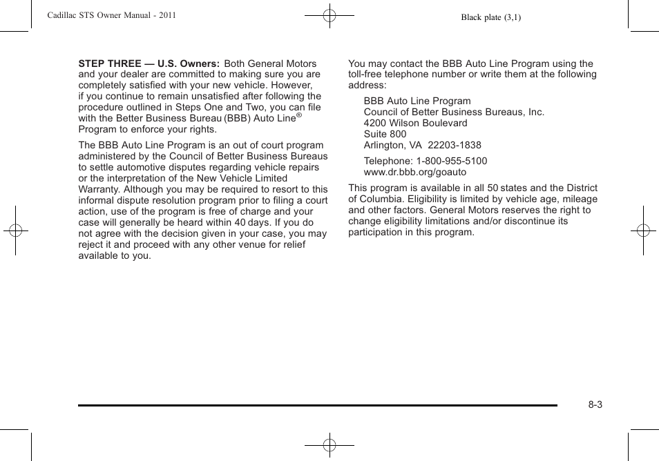 Cadillac 2011 STS User Manual | Page 497 / 528