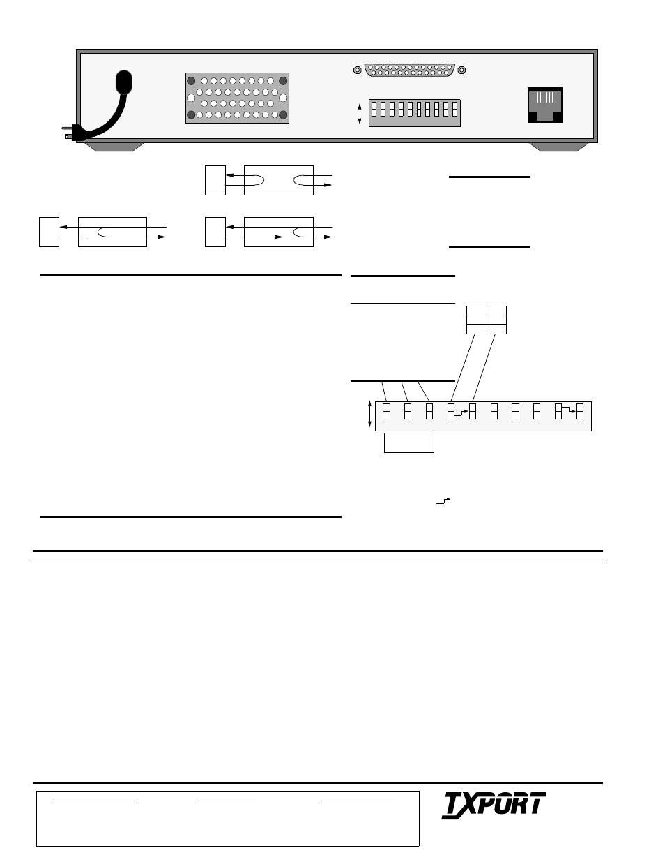 Loops txport 400 rear panel, Switch s1, Dds net pinout | Dds s1 v.35, Net rs232, Sales and marketing, Returns/rma, Technical support | Verilink 400 (CG) Configuration/Installation Guide User Manual | Page 2 / 2