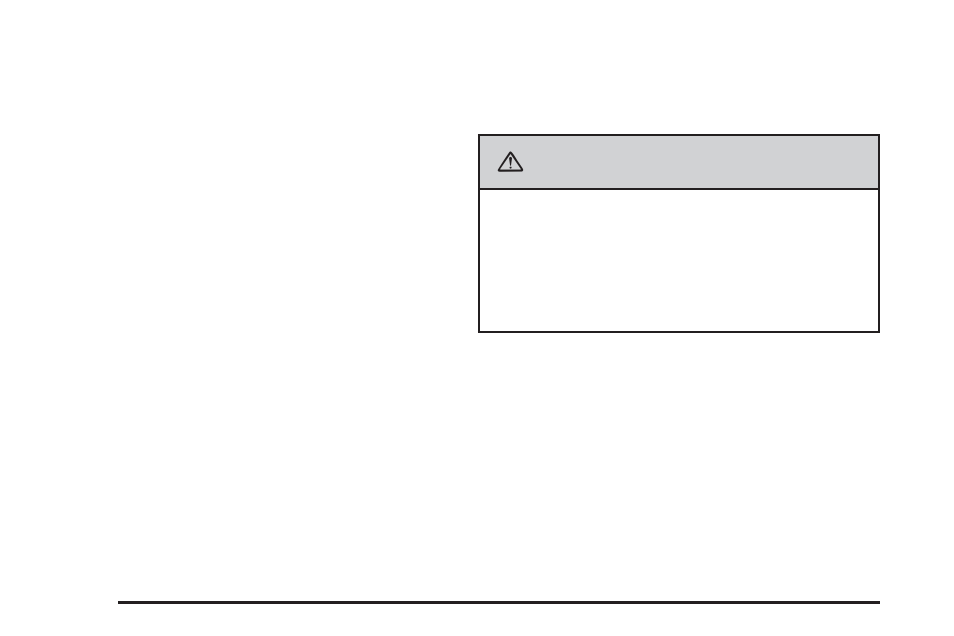 Caution | Cadillac 2009 CTS User Manual | Page 116 / 494