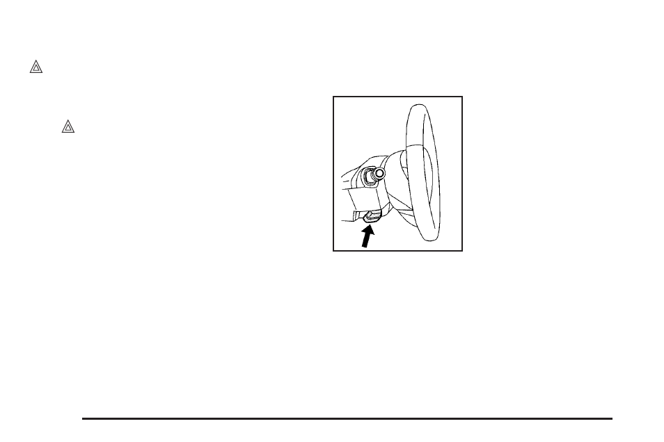 Hazard warning flashers, Horn, Tilt and telescopic steering wheel | Cadillac 2009 CTS User Manual | Page 152 / 494