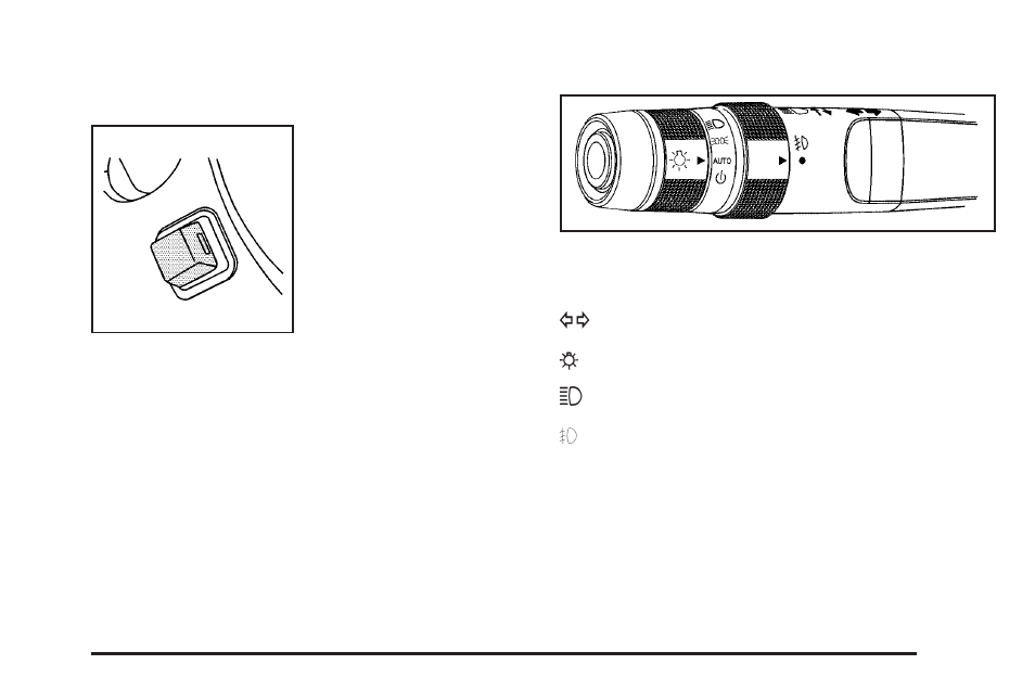 Power tilt wheel and telescopic steering column, Turn signal/multifunction lever, Power tilt wheel and telescopic | Steering column -7, Turn signal/multifunction lever -7 | Cadillac 2009 CTS User Manual | Page 153 / 494