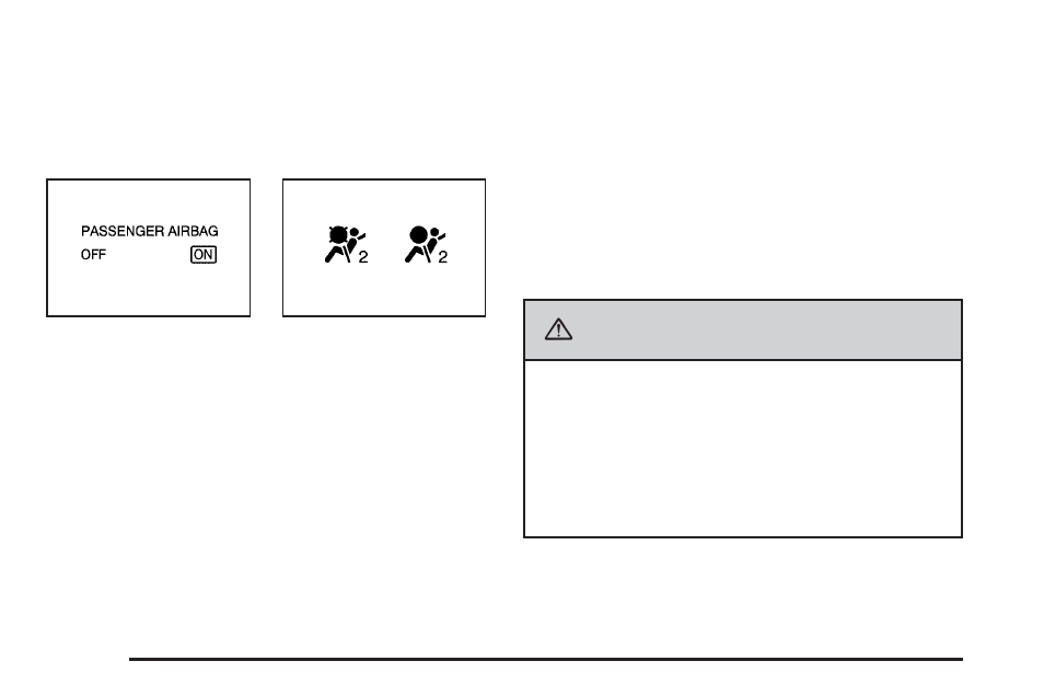 Passenger airbag status indicator, Passenger airbag status indicator -36, Caution | Cadillac 2009 CTS User Manual | Page 182 / 494