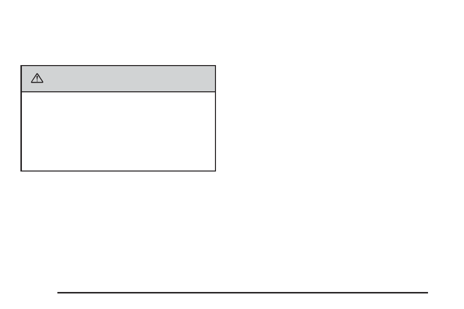 Caution | Cadillac 2006 CTS-V User Manual | Page 100 / 434