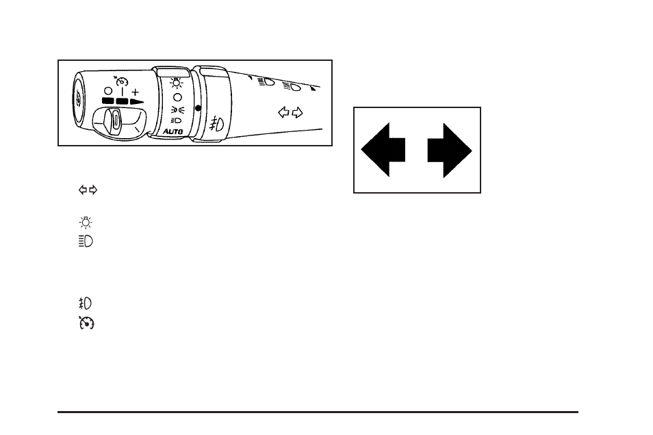 Turn signal/multifunction lever, Turn and lane-change signals, Turn | Signal/multifunction lever | Cadillac 2006 CTS-V User Manual | Page 135 / 434