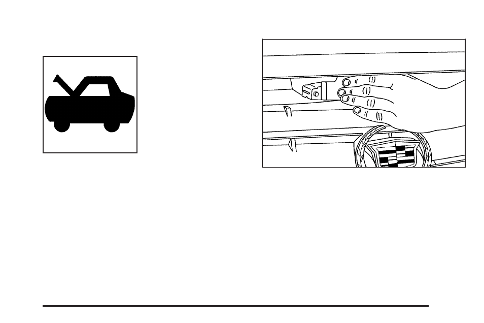 Hood release, Hood release -11 | Cadillac 2006 CTS-V User Manual | Page 281 / 434