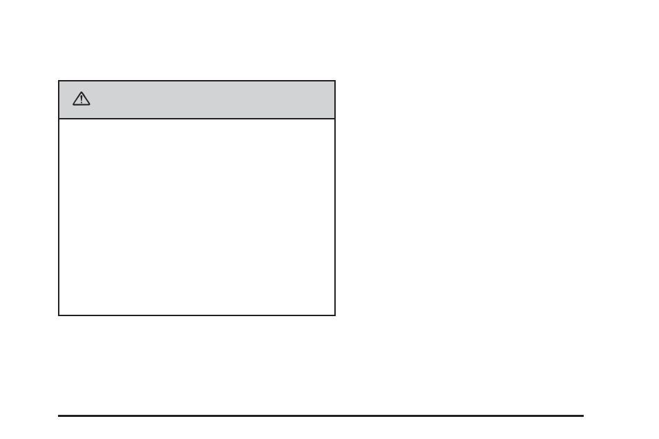 Caution | Cadillac 2006 CTS-V User Manual | Page 99 / 434