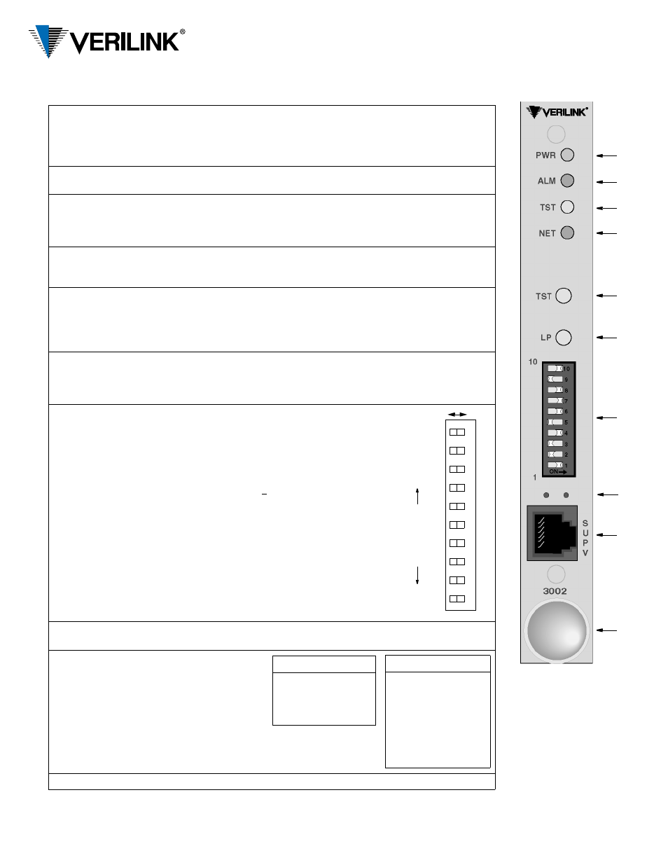 Verilink PRISM 3002 (CG) Configuration/Installation Guide User Manual | 2 pages