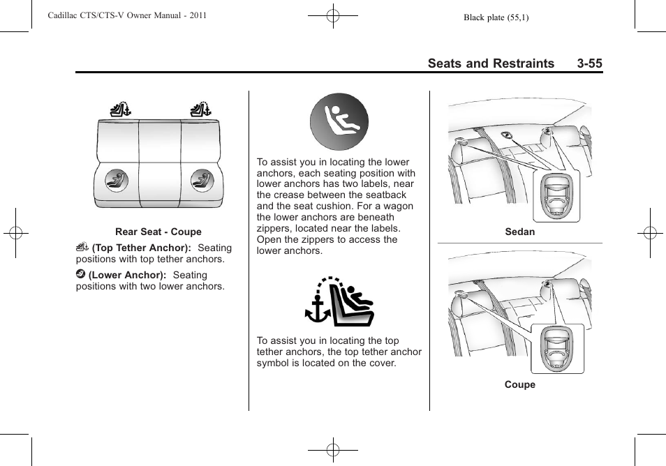 Cadillac 2011 CTS-V Sports Sedan User Manual | Page 125 / 492