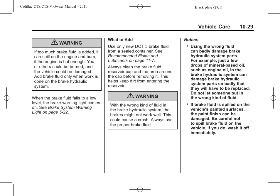 Cadillac 2011 CTS-V Sports Sedan User Manual | Page 351 / 492