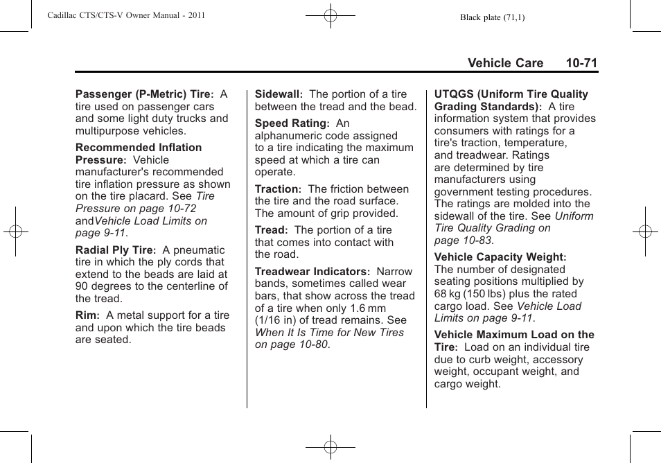 Cadillac 2011 CTS-V Sports Sedan User Manual | Page 393 / 492