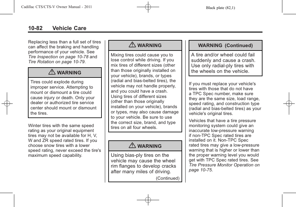 Cadillac 2011 CTS-V Sports Sedan User Manual | Page 404 / 492