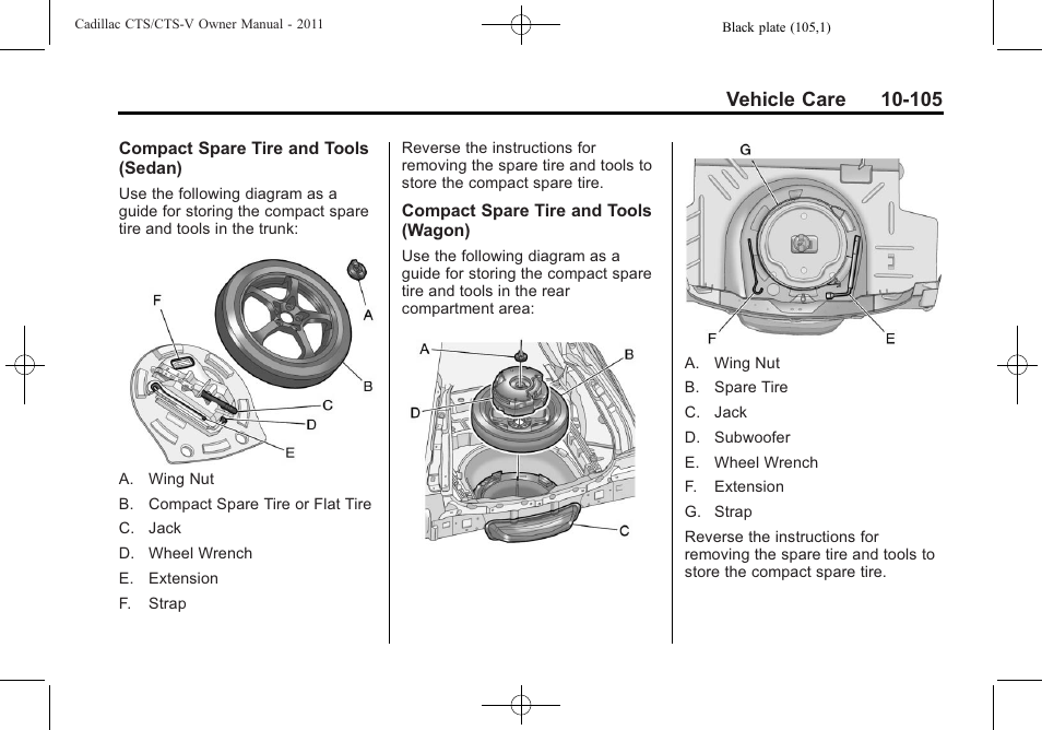 Cadillac 2011 CTS-V Sports Sedan User Manual | Page 427 / 492