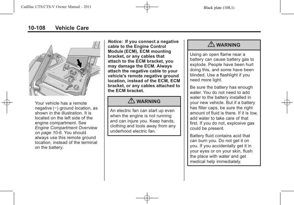 Cadillac 2011 CTS-V Sports Sedan User Manual | Page 430 / 492