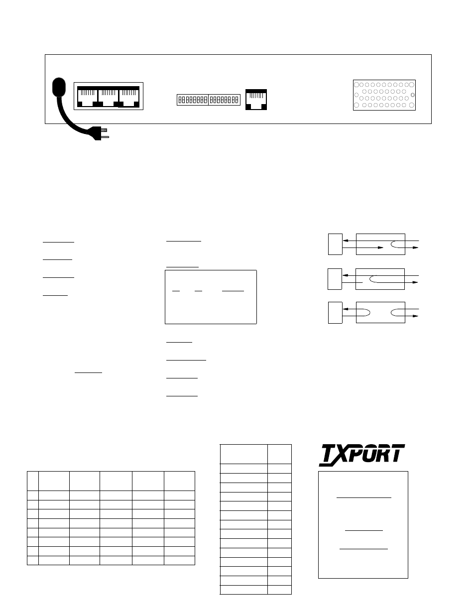 Rear panel pinouts, Rear panel, Switch s1 | Switch s2, Data port pinouts, Loops | Verilink PRISM 4001 (CG) Configuration/Installation Guide User Manual | Page 2 / 3