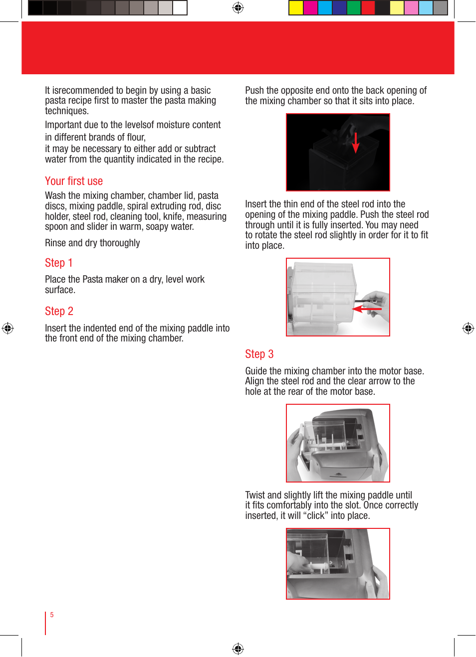 Viante CUC-25PM Pasta Maker Instruction Manual User Manual | Page 6 / 22
