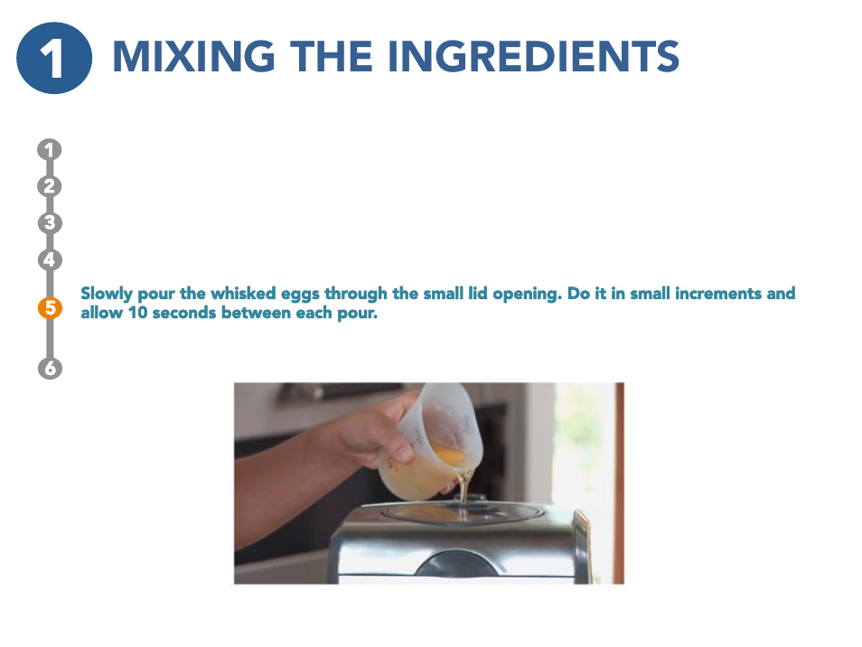 Mixing the ingredients | Viante CUC-26PM Pasta Perfetto Quick Guide User Manual | Page 12 / 15