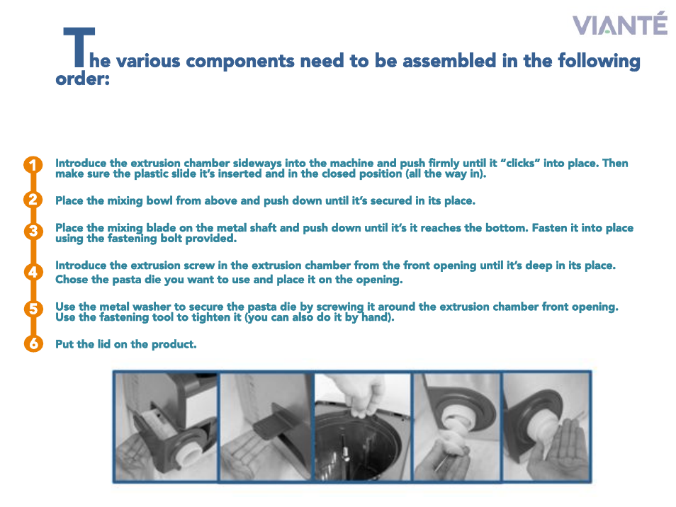 Viante CUC-26PM Pasta Perfetto Quick Guide User Manual | Page 8 / 15