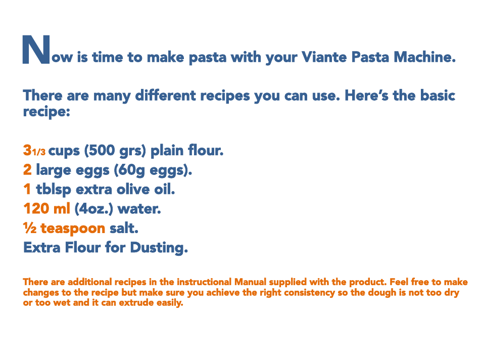 Viante CUC-26PM Pasta Perfetto Quick Guide User Manual | Page 9 / 15