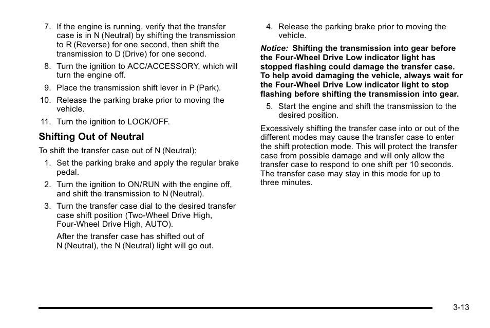 Shifting out of neutral | Cadillac 2010 Escalade Hybrid User Manual | Page 25 / 112