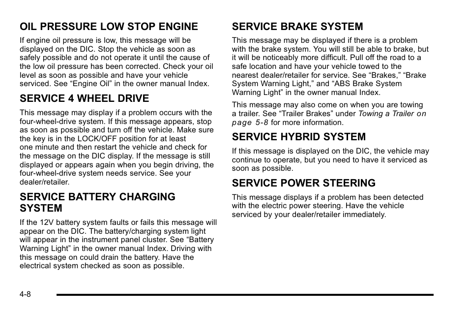 Cadillac 2010 Escalade Hybrid User Manual | Page 38 / 112