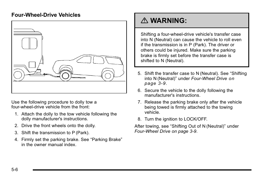 Warning | Cadillac 2010 Escalade Hybrid User Manual | Page 46 / 112