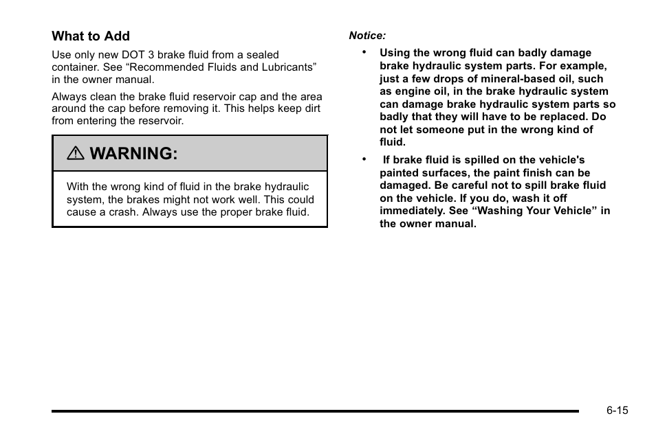Warning | Cadillac 2010 Escalade Hybrid User Manual | Page 65 / 112
