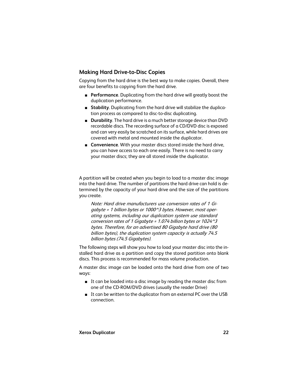 Making hard drive-to-disc copies | Vinpower Digital Xerox Standard User Manual | Page 22 / 74