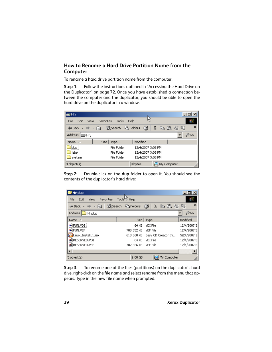 Vinpower Digital Xerox Standard User Manual | Page 39 / 74