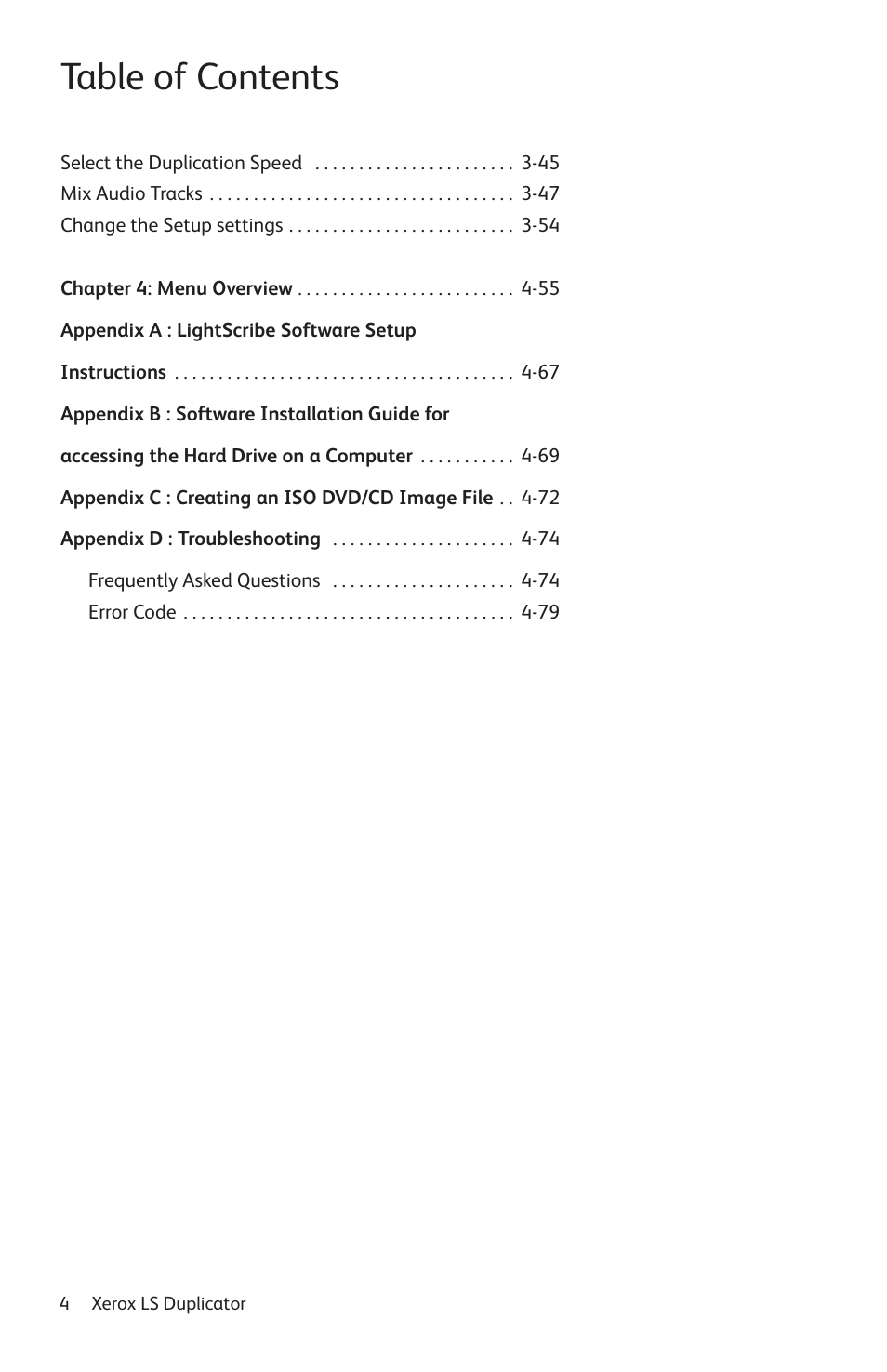 Vinpower Digital Xerox LightScribe Series User Manual | Page 4 / 85