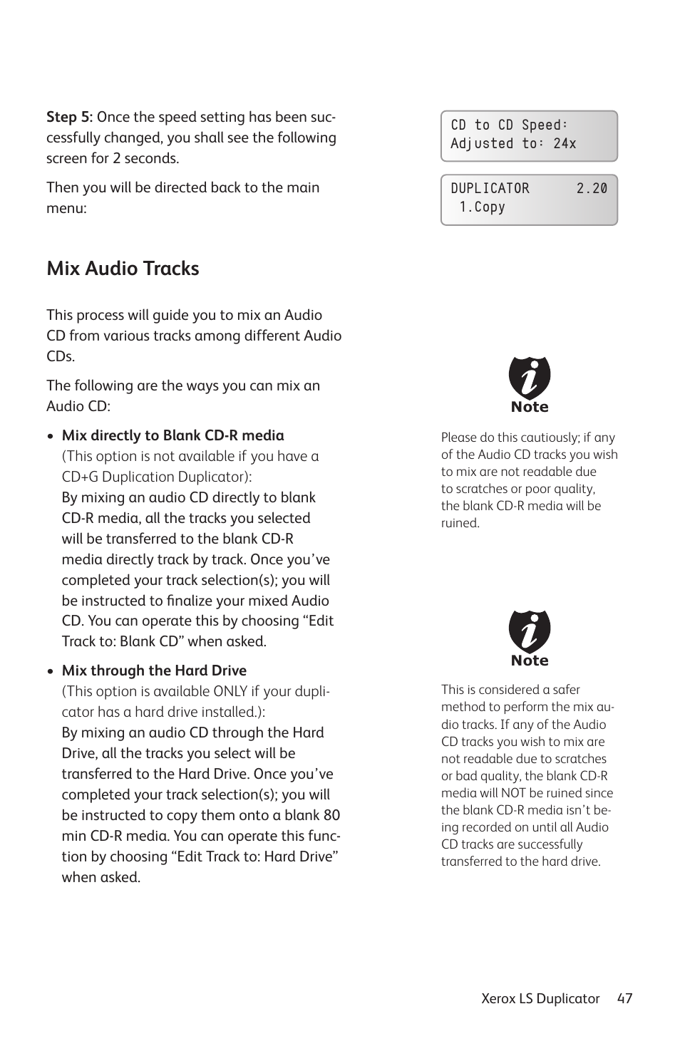 Mix audio tracks | Vinpower Digital Xerox LightScribe Series User Manual | Page 47 / 85