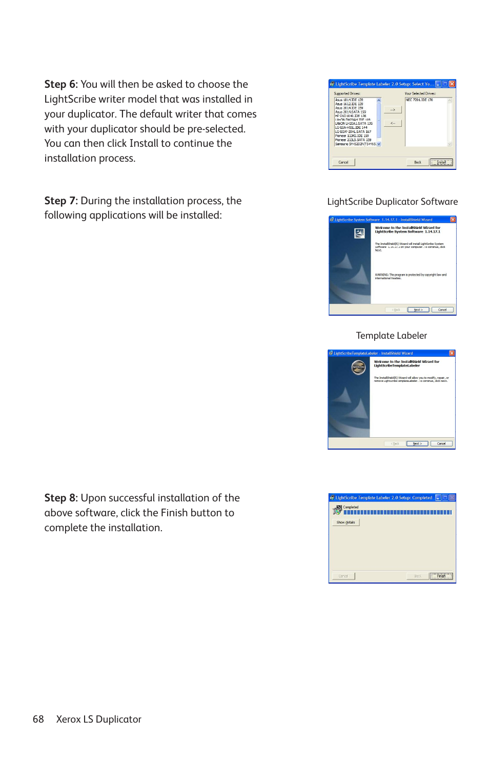 Vinpower Digital Xerox LightScribe Series User Manual | Page 68 / 85
