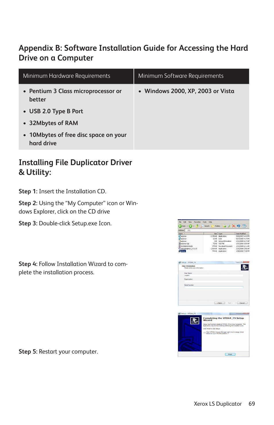 Installing file duplicator driver & utility | Vinpower Digital Xerox LightScribe Series User Manual | Page 69 / 85