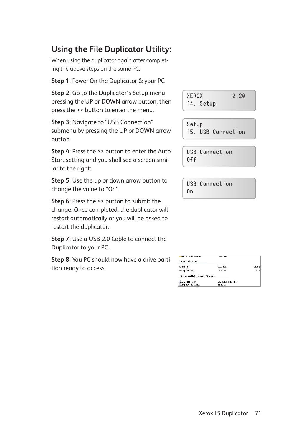 Using the file duplicator utility | Vinpower Digital Xerox LightScribe Series User Manual | Page 71 / 85