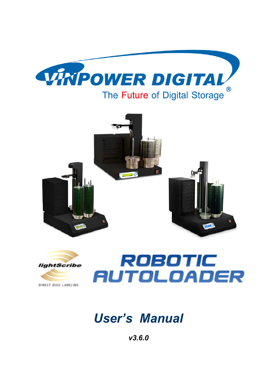 Vinpower Digital Titan Lightscribe Autoloader User Manual | 64 pages