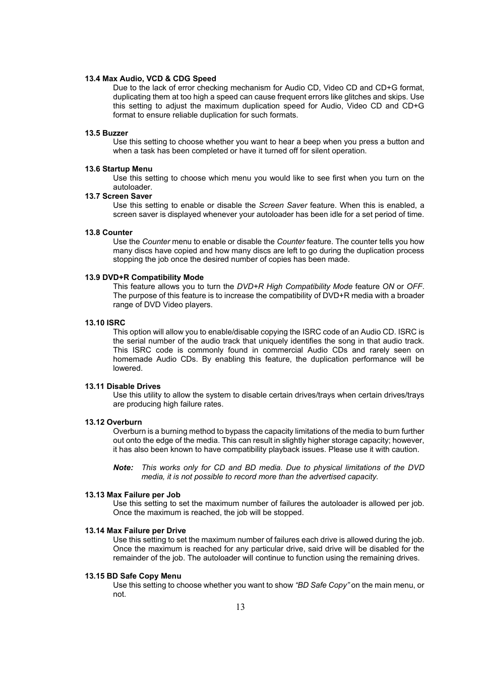 Vinpower Digital Titan Lightscribe Autoloader User Manual | Page 15 / 64