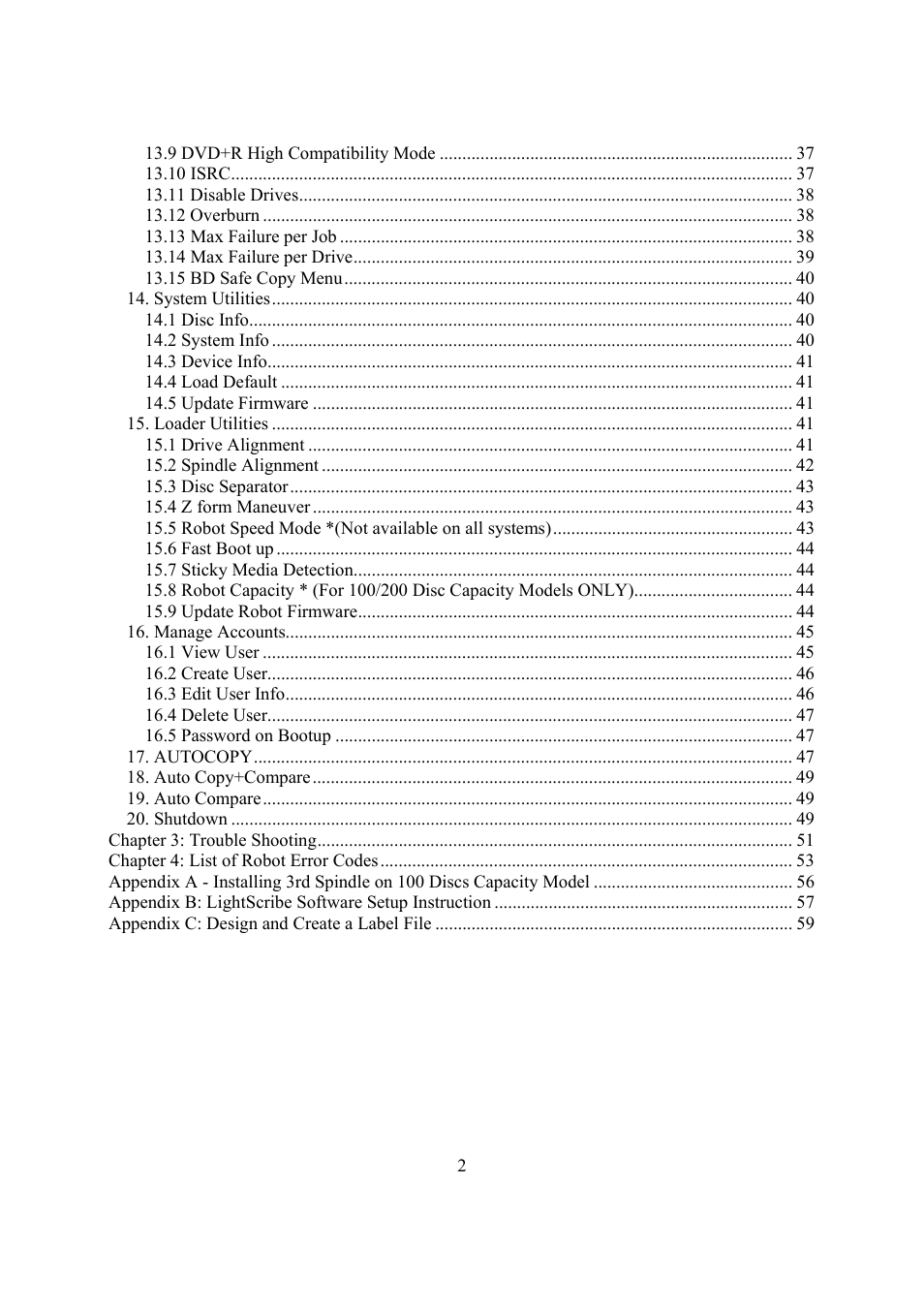 Vinpower Digital Titan Lightscribe Autoloader User Manual | Page 4 / 64