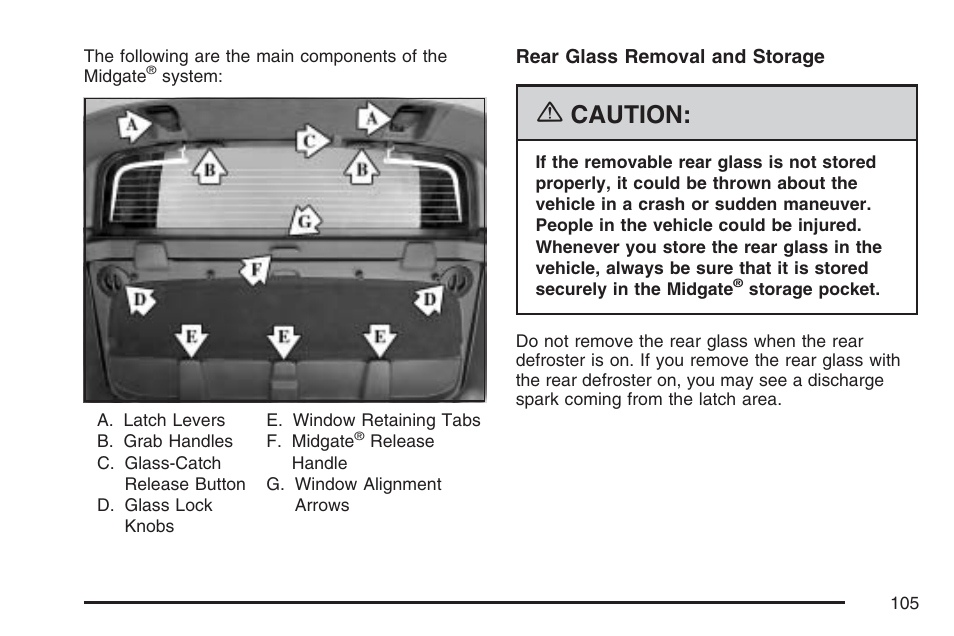 Caution | Cadillac 2007 User Manual | Page 105 / 580