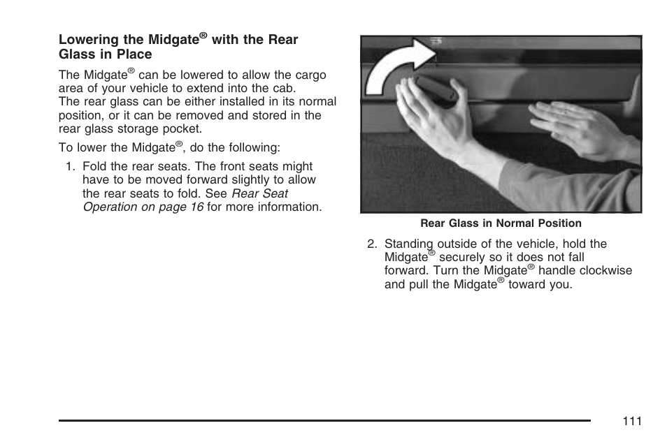 Cadillac 2007 User Manual | Page 111 / 580