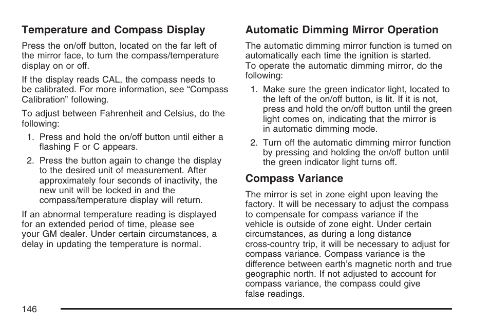 Cadillac 2007 User Manual | Page 146 / 580