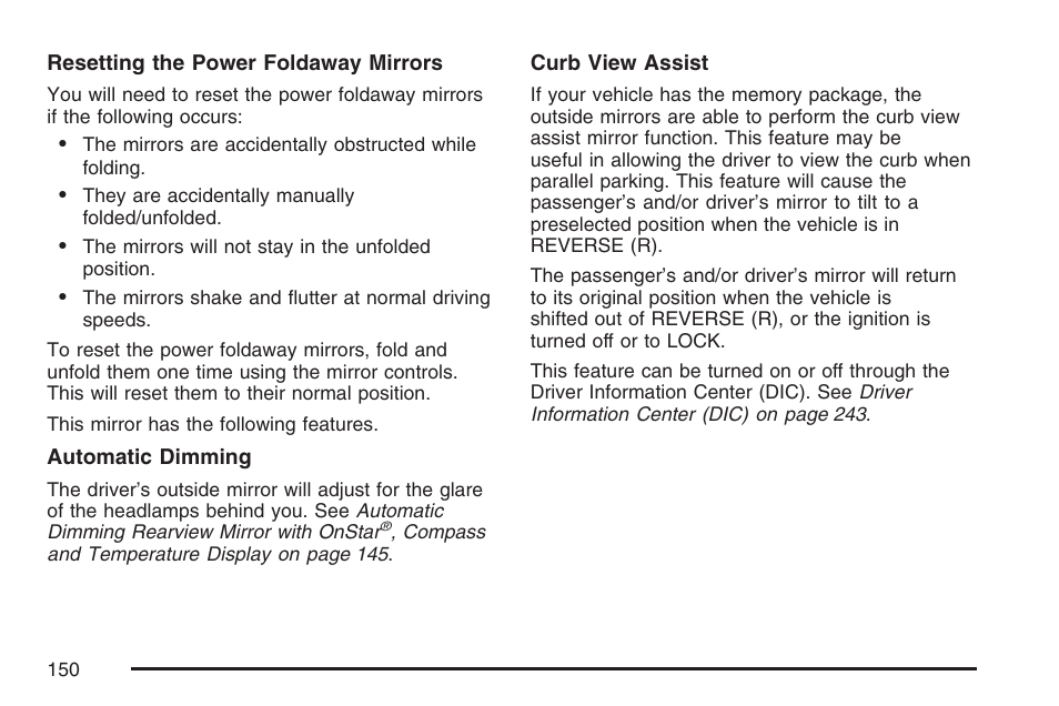 Cadillac 2007 User Manual | Page 150 / 580