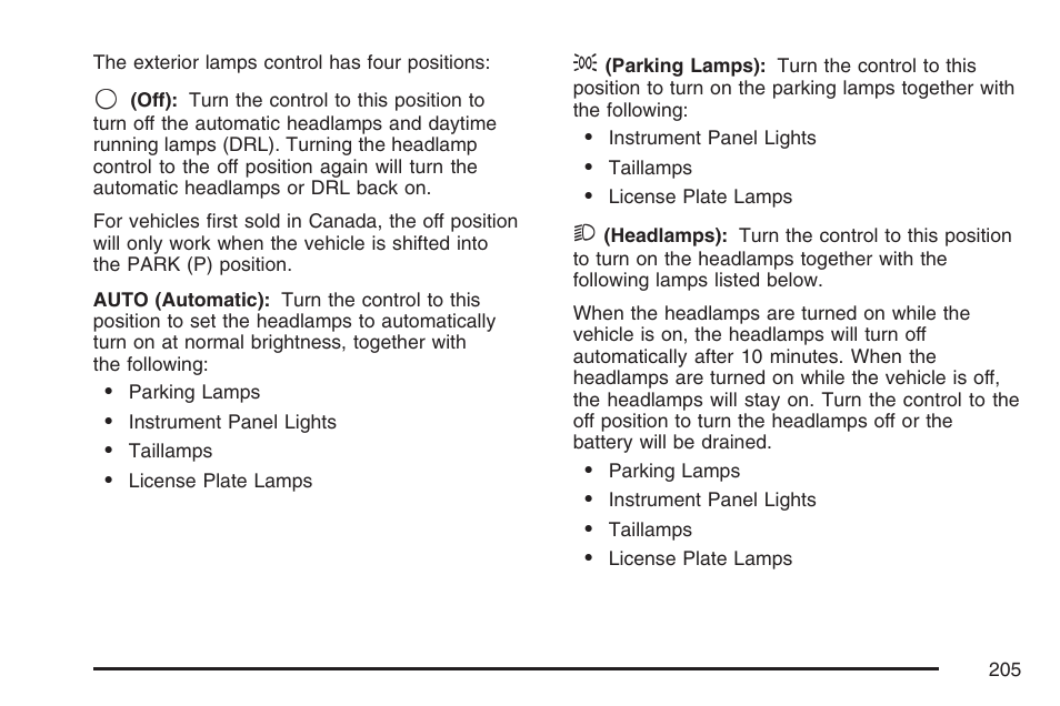 Cadillac 2007 User Manual | Page 205 / 580