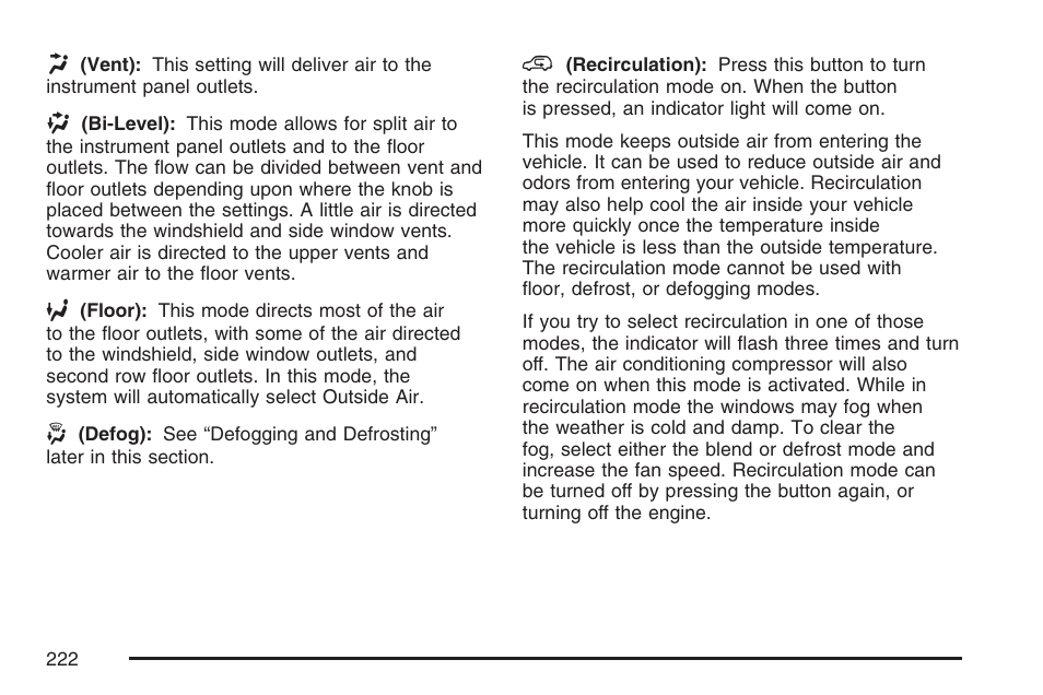 Cadillac 2007 User Manual | Page 222 / 580