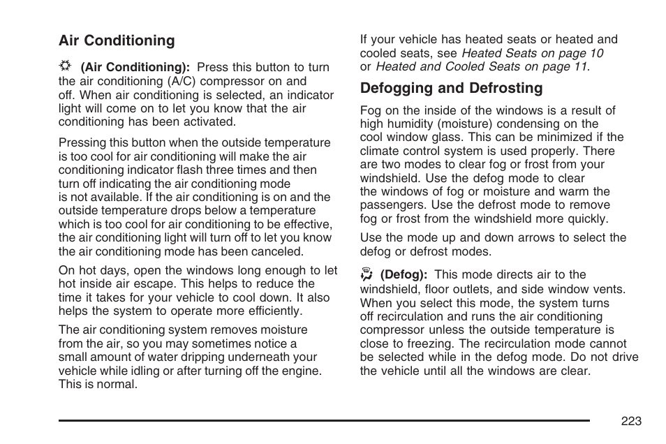 Cadillac 2007 User Manual | Page 223 / 580