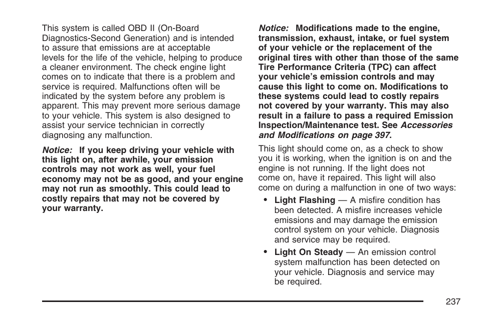 Cadillac 2007 User Manual | Page 237 / 580